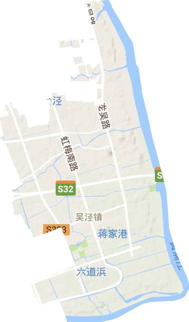 吴泾镇地形地图
