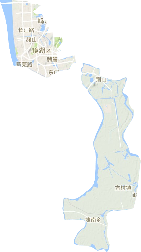 镜湖区地形地图