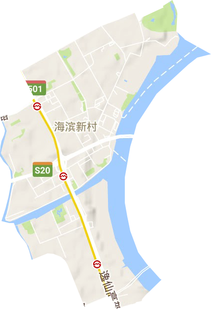 吴淞街道地形地图