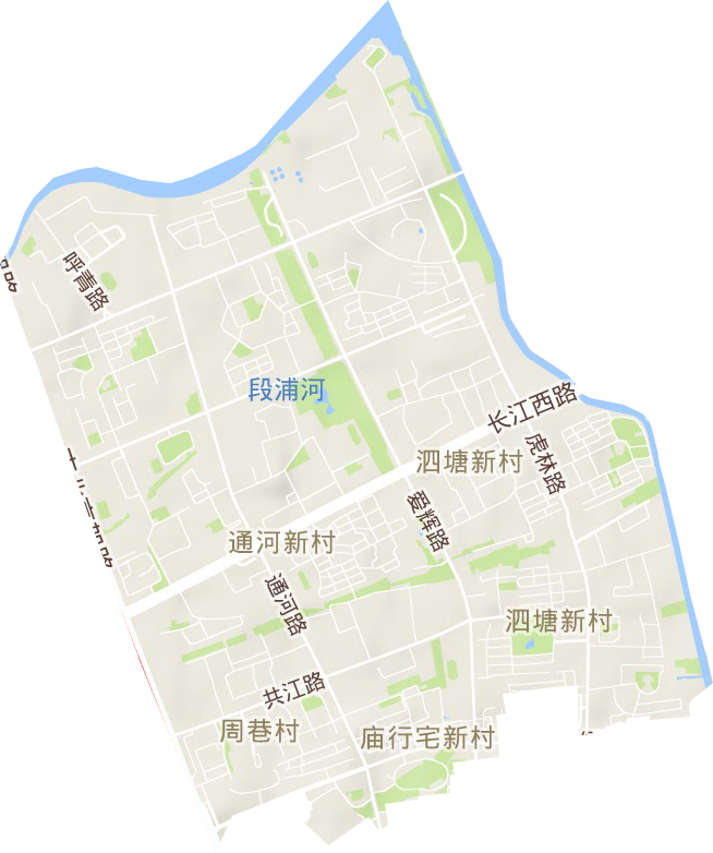 张庙街道地形地图