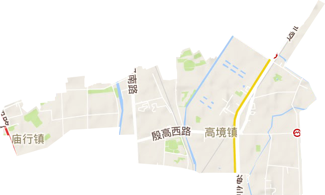 高境镇地形地图
