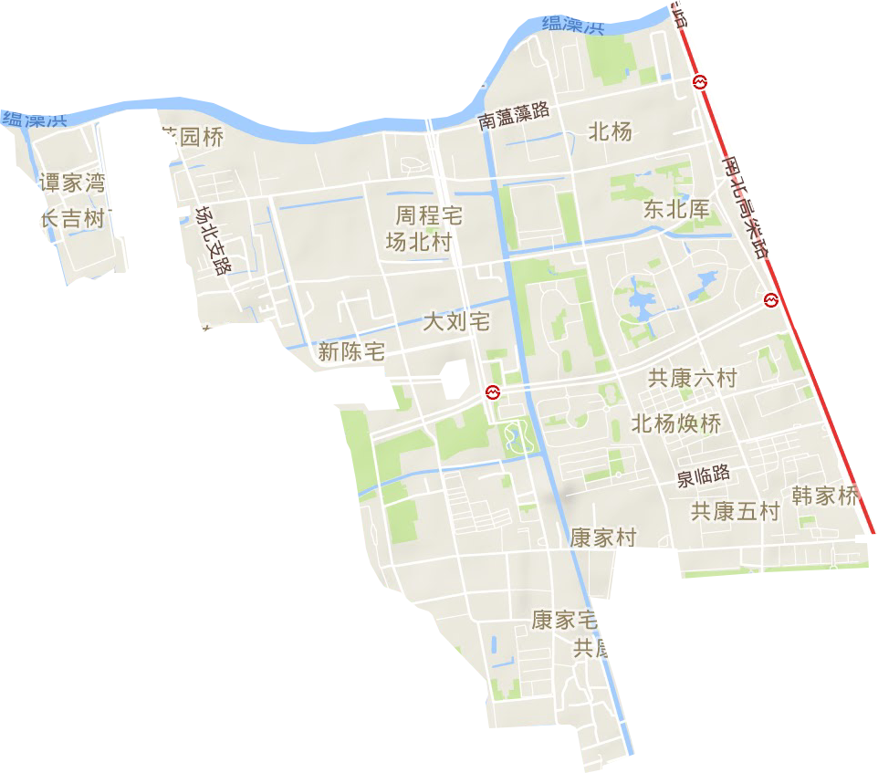 庙行镇地形地图