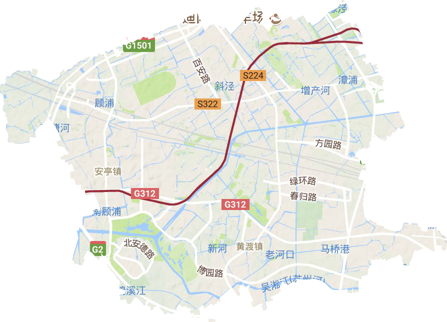 安亭镇地形地图
