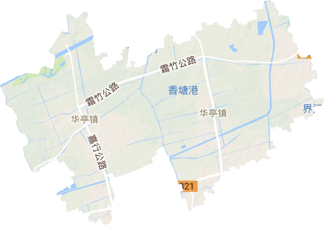 华亭镇地形地图