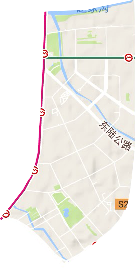 浦兴路街道地形地图
