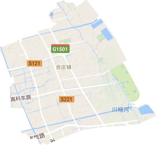 合庆镇地形地图