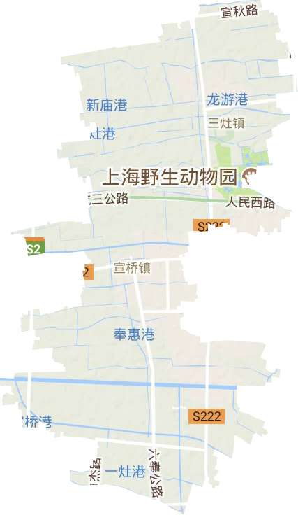 宣桥镇地形地图
