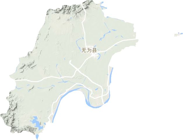 无为市地形地图