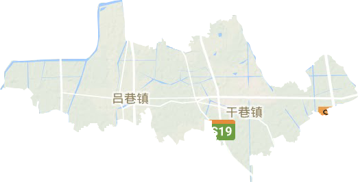 吕巷镇地形地图