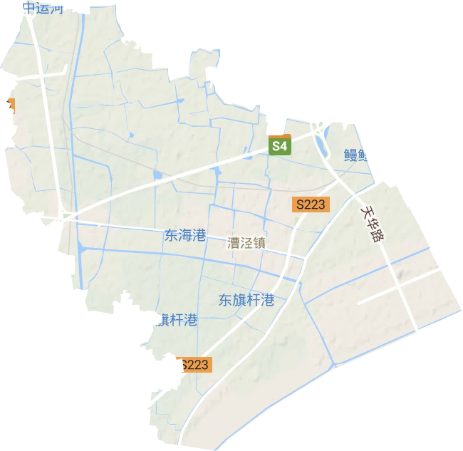漕泾镇地形地图