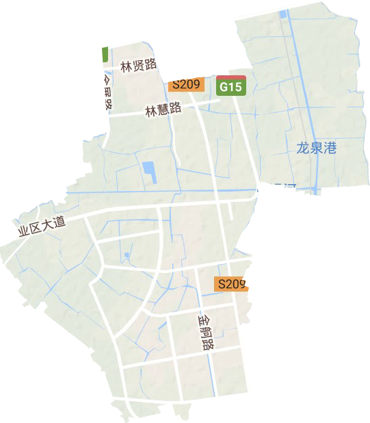 金山工业区地形地图