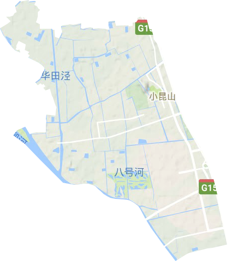 小昆山镇地形地图