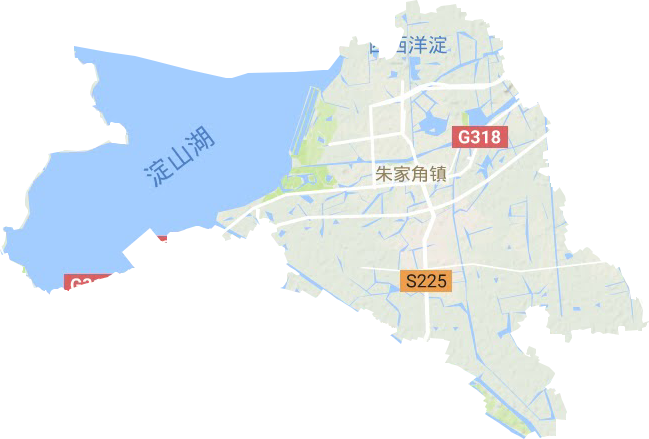 朱家角镇地形地图
