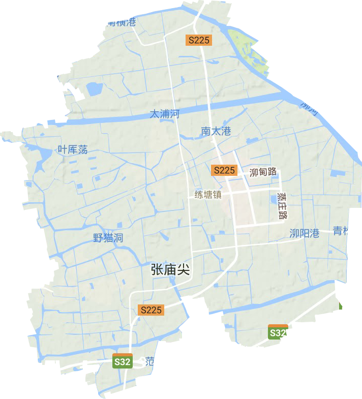练塘镇地形地图
