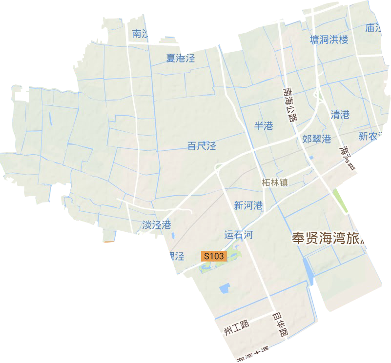 柘林镇地形地图