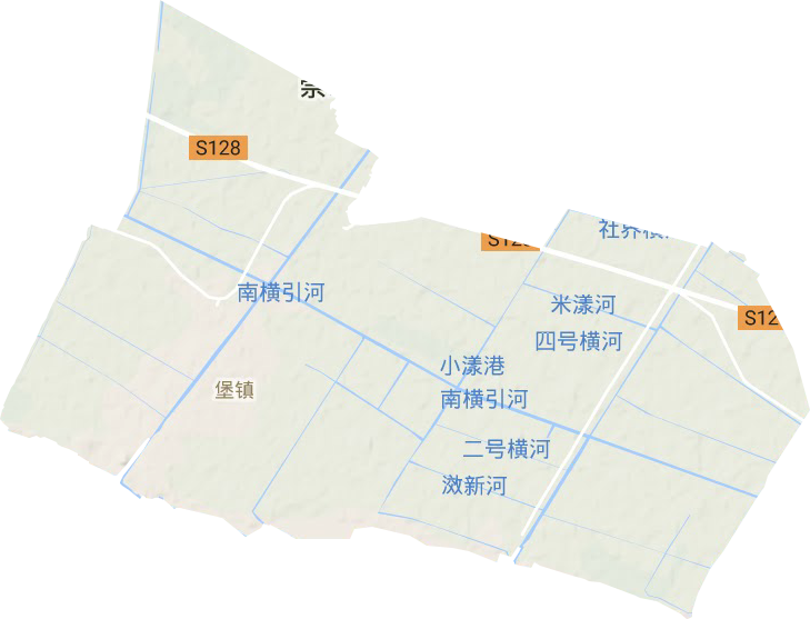 堡镇地形地图