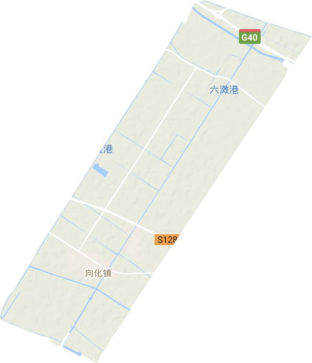 向化镇地形地图