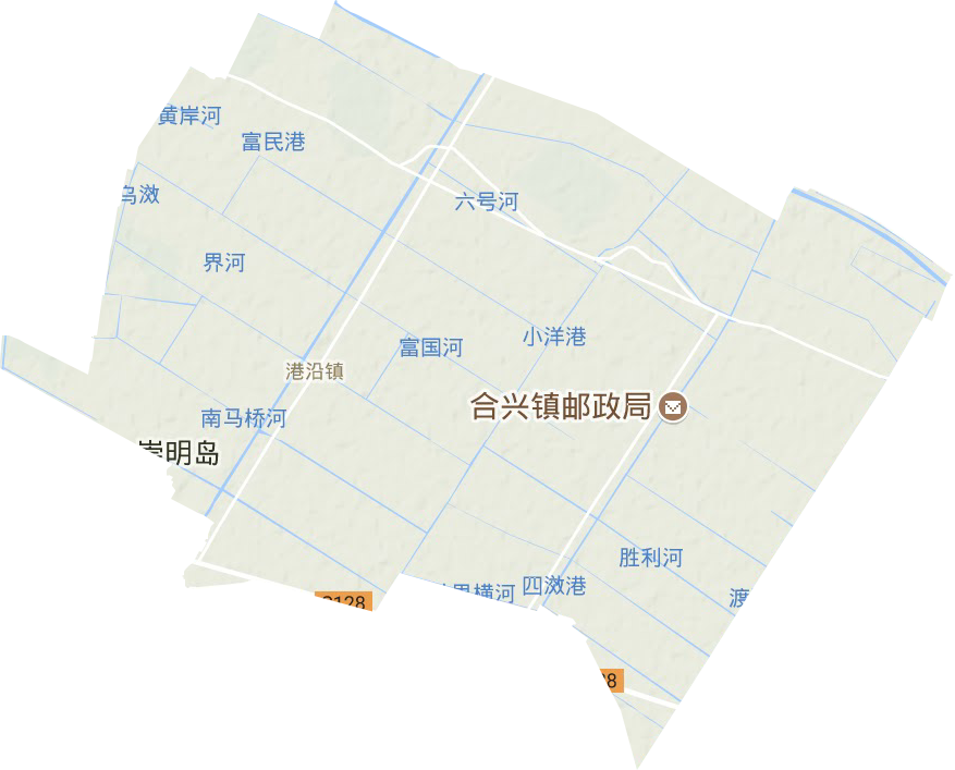 港沿镇地形地图