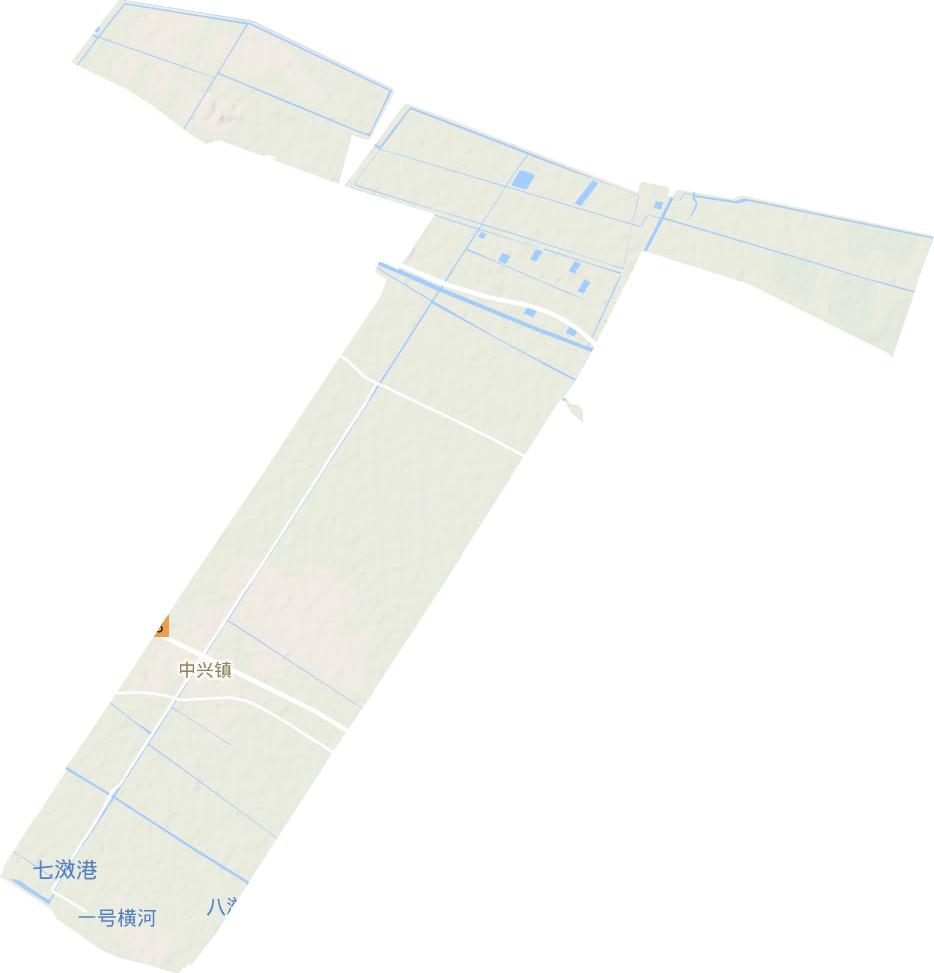 中兴镇地形地图