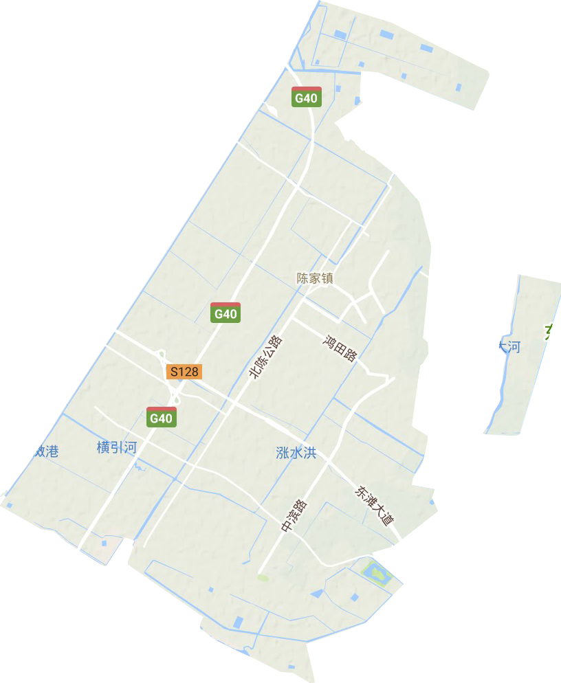 陈家镇地形地图
