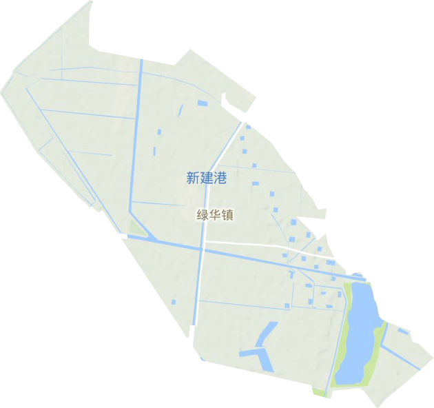 绿华镇地形地图