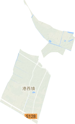 港西镇地形地图