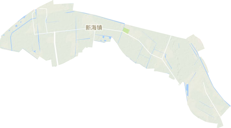 新海镇地形地图