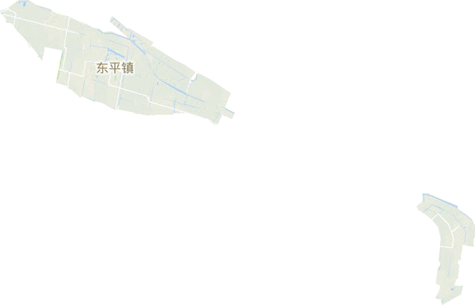 东平镇地形地图