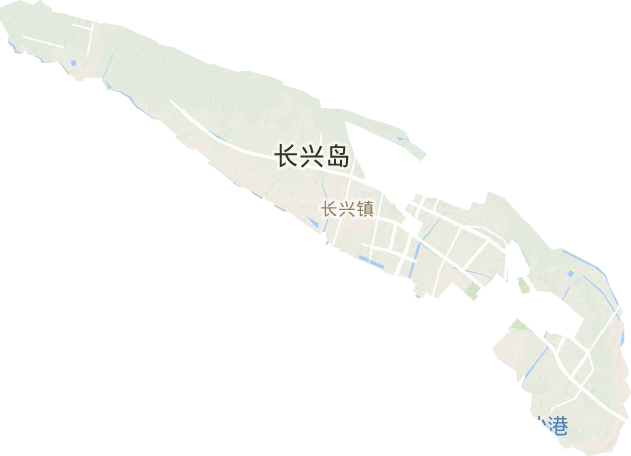 长兴镇地形地图