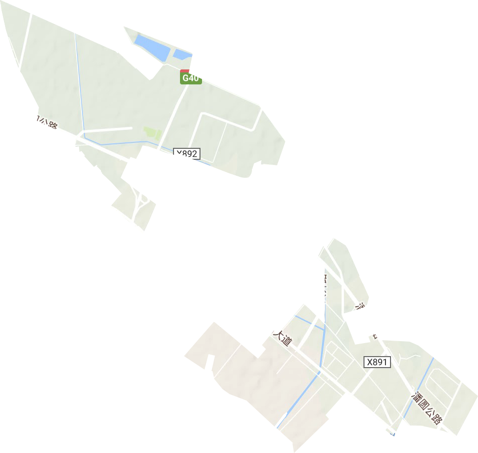 前卫农场地形地图