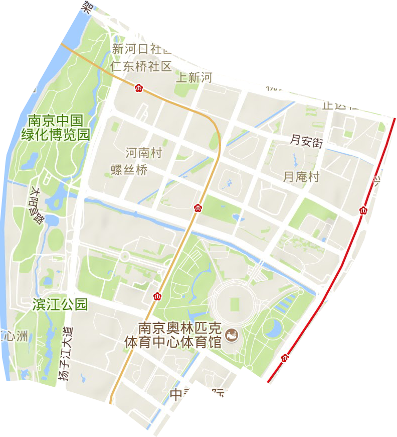 兴隆街道地形地图
