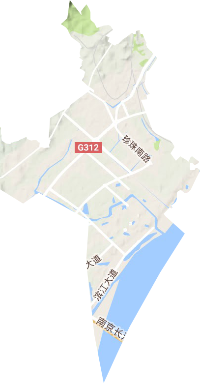 顶山街道地形地图