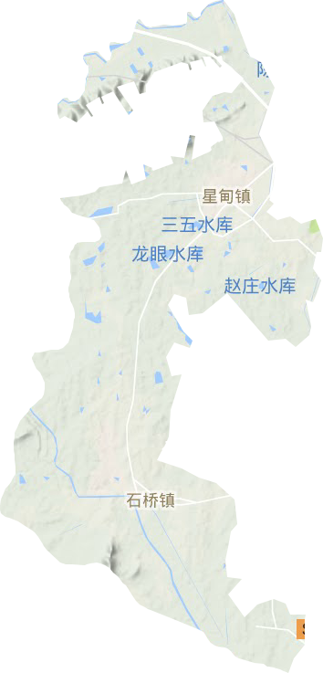 星甸街道地形地图