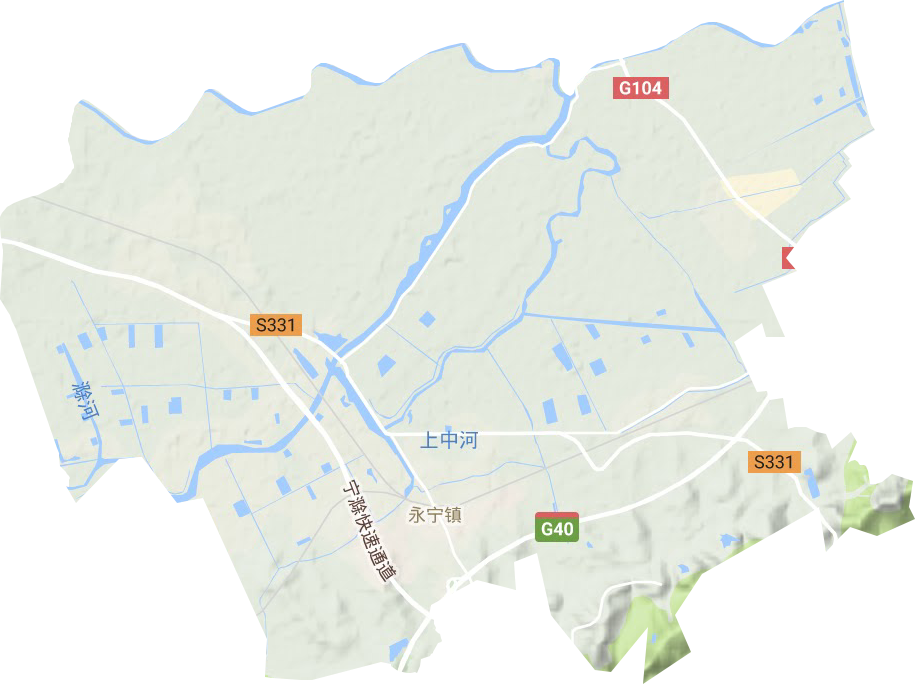 永宁街道地形地图