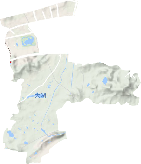 西岗街道地形地图