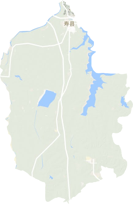 寿县地形地图