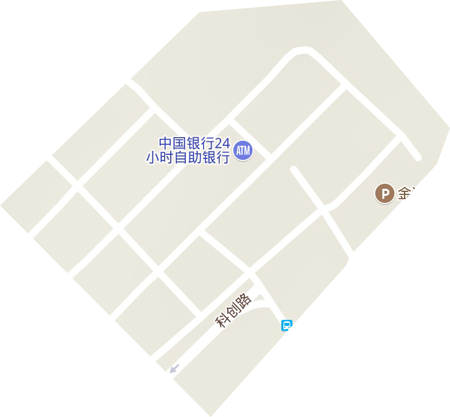南京金港科技创业中心地形地图