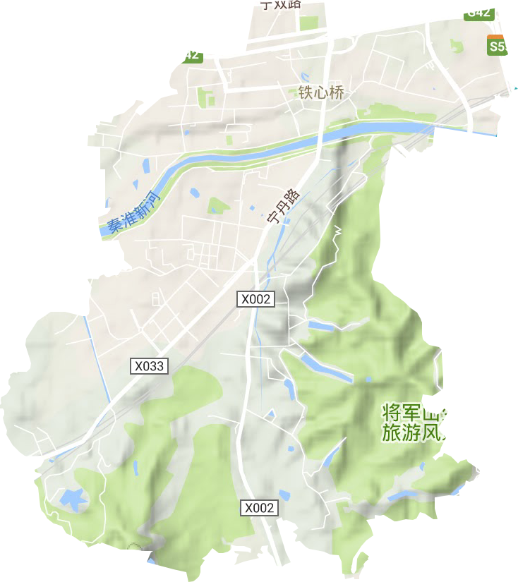 铁心桥街道地形地图