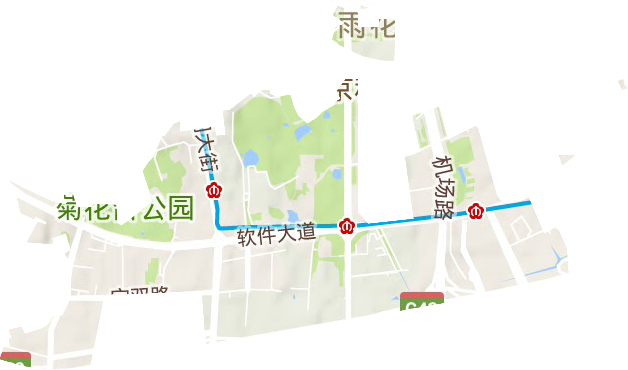 中国(南京)软件谷地形地图