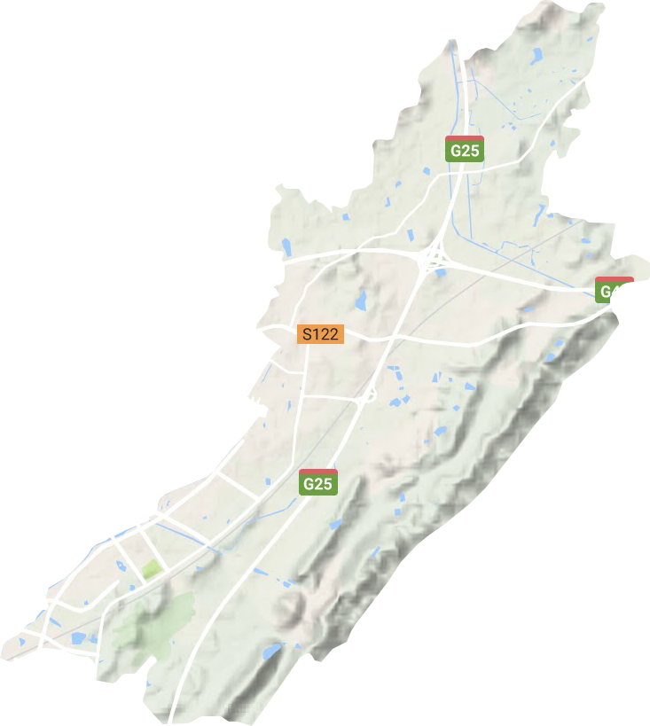 麒麟街道地形地图