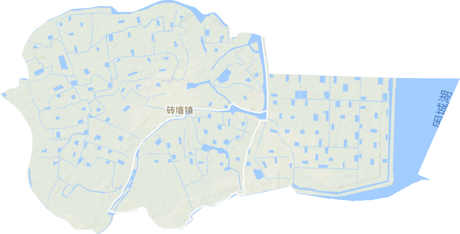 砖墙镇地形地图
