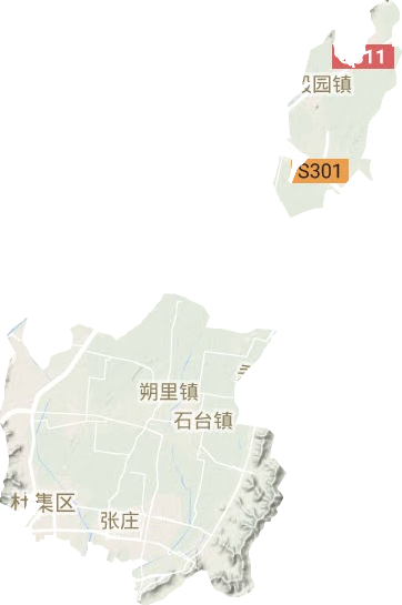 杜集区地形地图