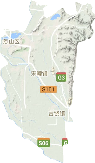 烈山区地形地图