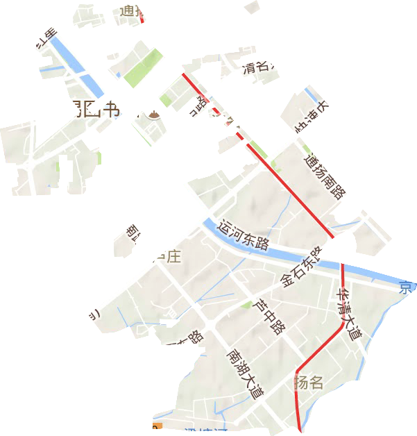 扬名街道地形地图