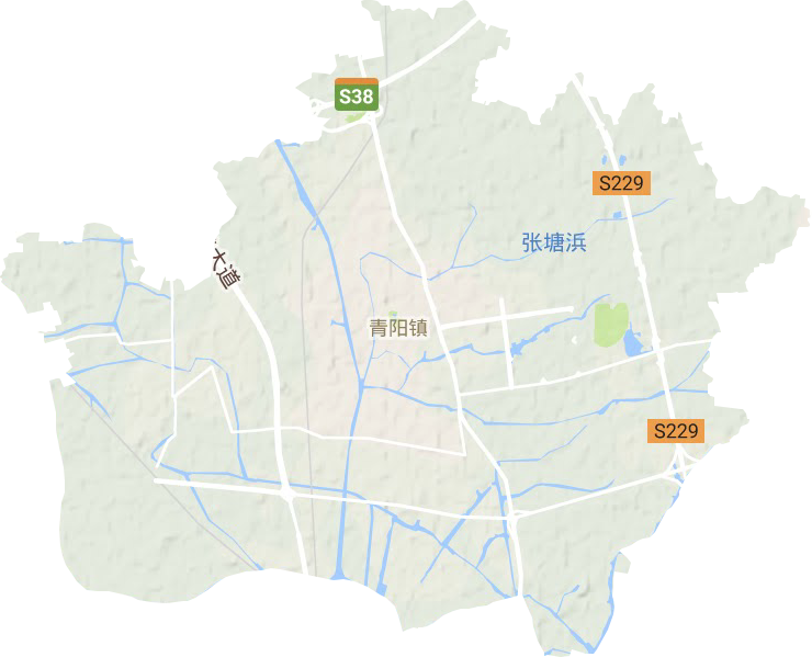 青阳镇地形地图