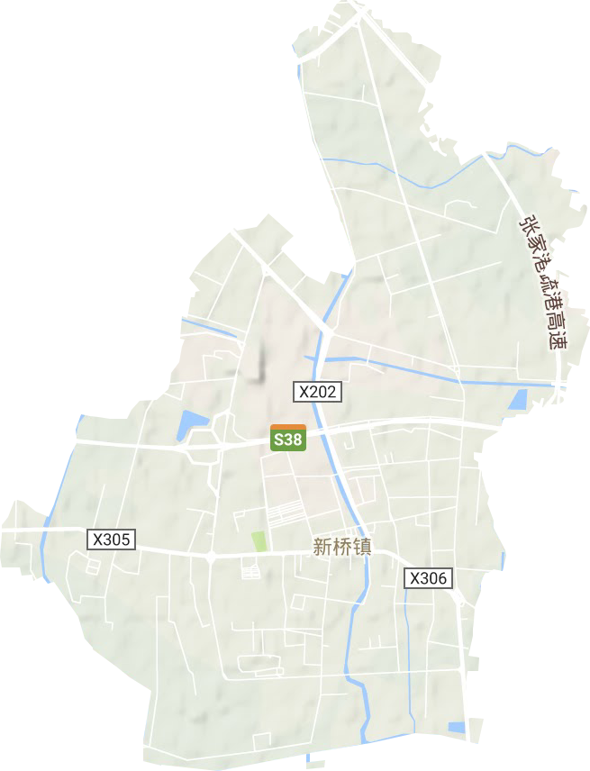 新桥镇地形地图