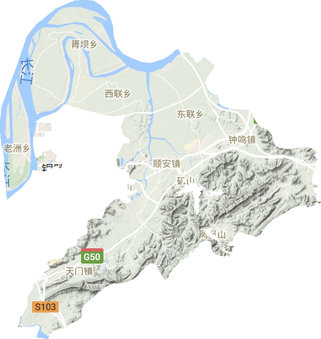 义安区地形地图