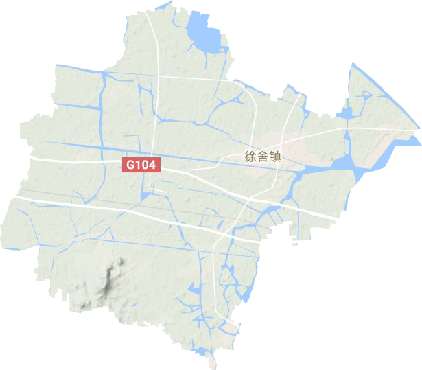 徐舍镇地形地图