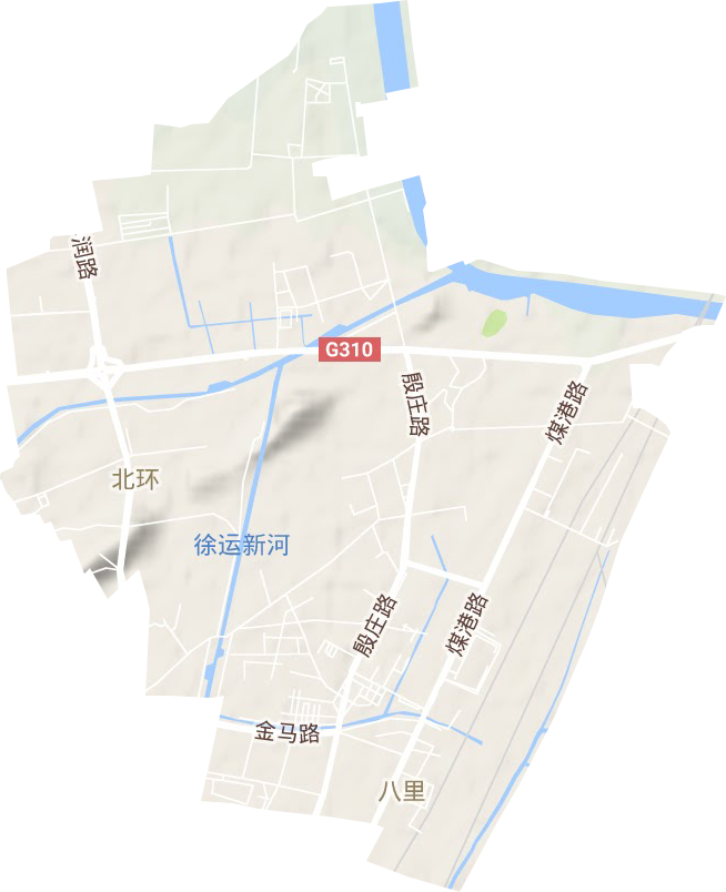 琵琶街道地形地图