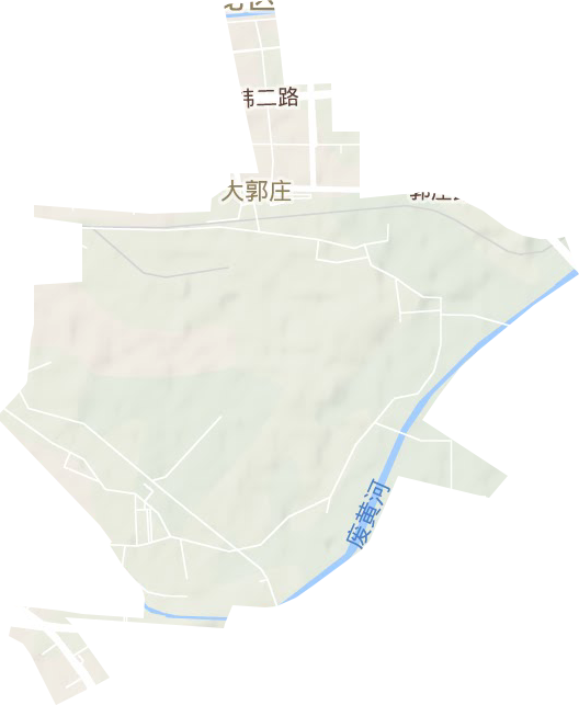 大郭庄街道地形地图